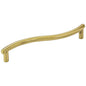 128 mm Center-to-Center Brushed Brass Wavy Capri Cabinet Pull