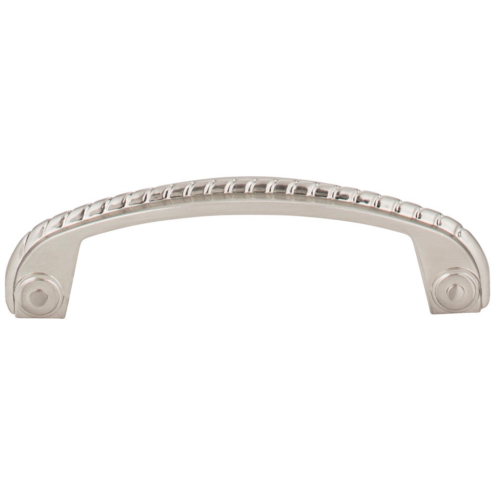 3" Center-to-Center Satin Nickel Rope Rhodes Cabinet Pull