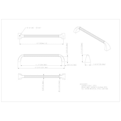 3" Center-to-Center Satin Nickel Cordova Cabinet Pull