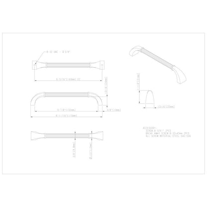 3" Center-to-Center Satin Nickel Cordova Cabinet Pull