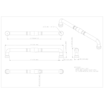 3" Center-to-Center Satin Nickel Durham Cabinet Pull
