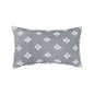 12''x20'' tufted floral lumbar support 100% cotton throw pillow | 7 colors textured daisy stitch design | boho chic lumbar & accent pillow | insert included