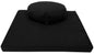 Hemp Meditation Cushion Set Zafu and Zabuton - Hemp fabric, Organic Buckwheat Hulls