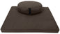 Hemp Meditation Cushion Set Zafu and Zabuton - Hemp fabric, Organic Buckwheat Hulls