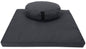 Hemp Meditation Cushion Set Zafu and Zabuton - Hemp fabric, Organic Buckwheat Hulls