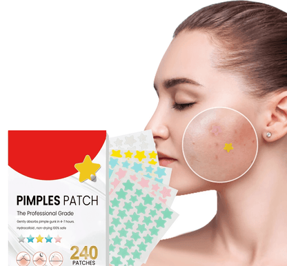 Pimple Patch Acne Dots Heart, Star, Flower & Round Shapes