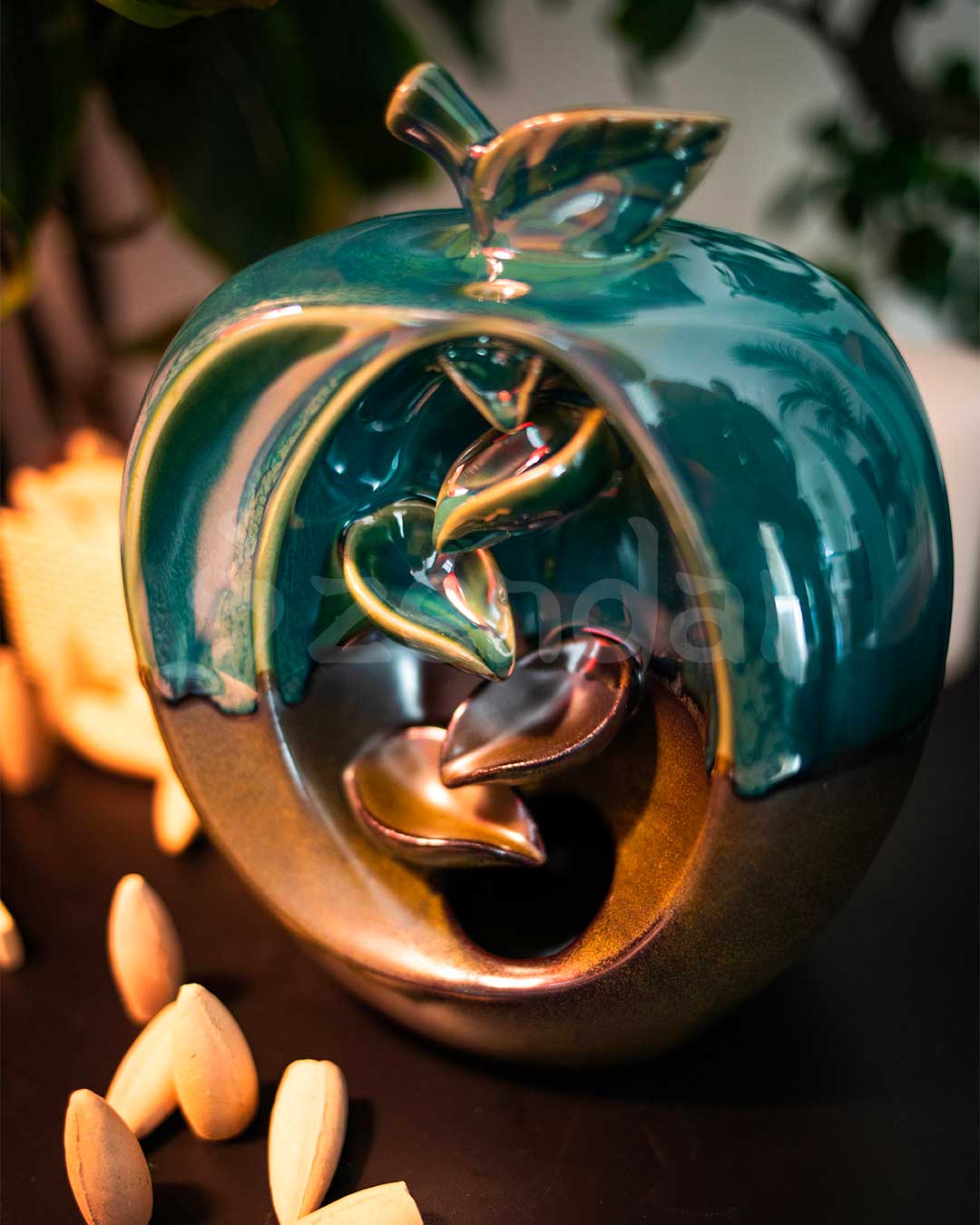 Zen Apple Backflow Incense Burner