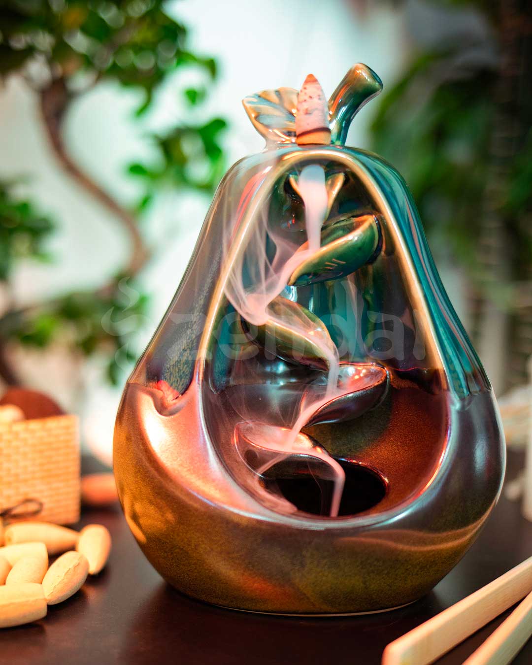 Zen Pear Backflow Incense Burner