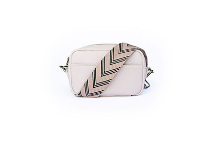 Ziggy Strap in Cream & Black