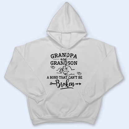 A Bond That Can't Be Broken - Personalized Custom T Shirt - Gift for Grandpa/Grandma, Mom, Dad, Grandparent