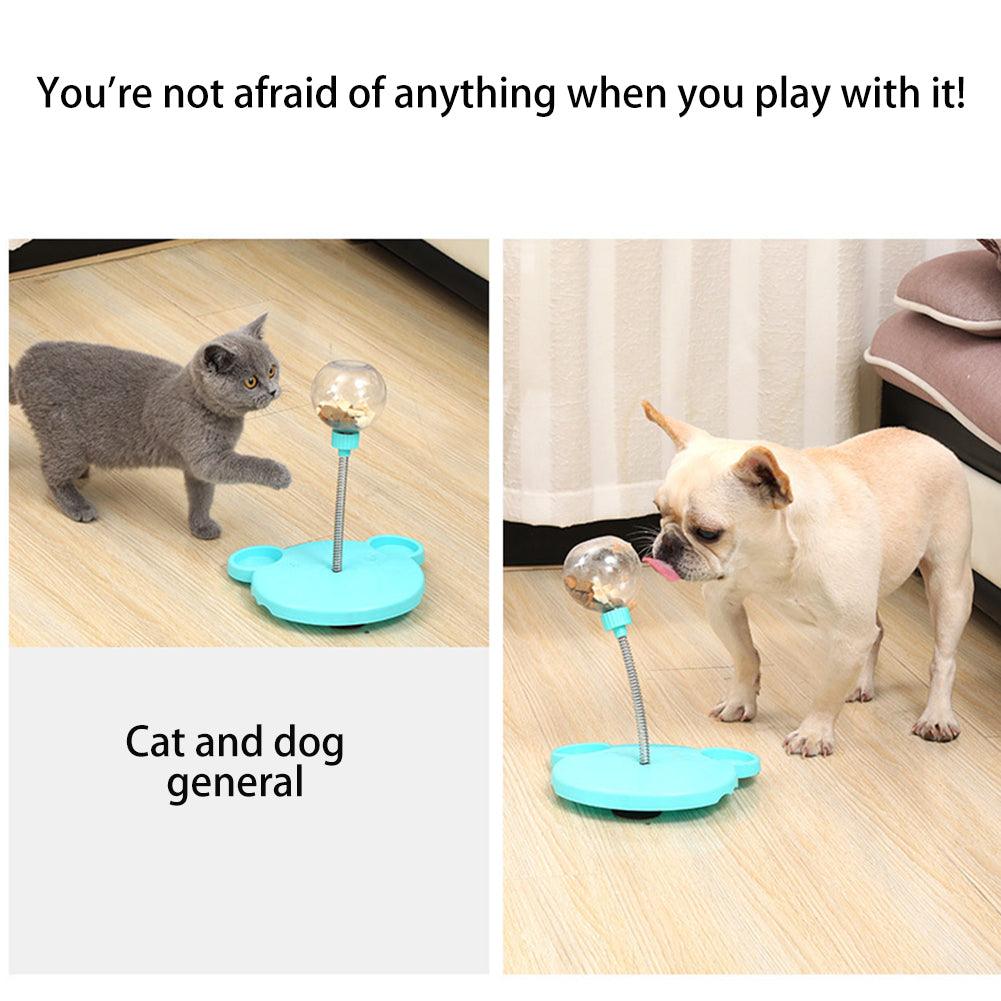 Pet Feeder Cat Toy Pets Leaking Food Ball Self-Playing Tumbler Funny
