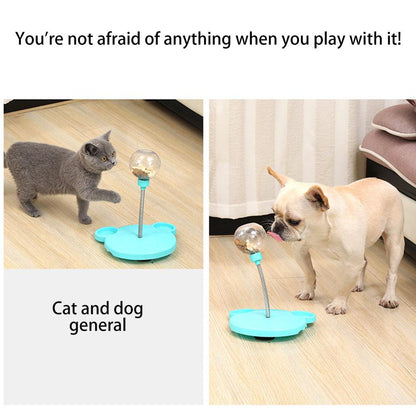 Pet Feeder Cat Toy Pets Leaking Food Ball Self-Playing Tumbler Funny