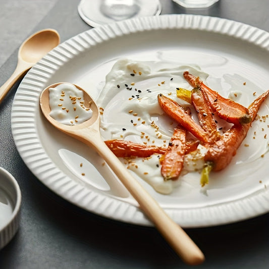 ScandinavianInspired Round Ceramic Dinner Plate  Stylish Design