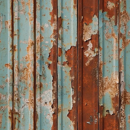 Urban Teal and Rust Patina