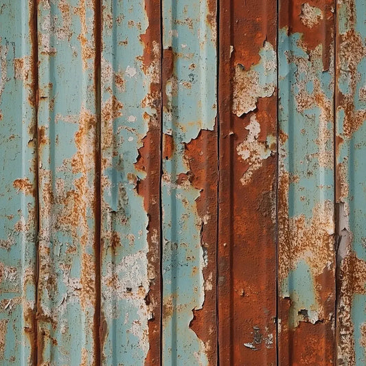 Urban Teal and Rust Patina