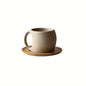 Elegant Ceramic Mug  Saucer Set Microwave Safe 7oz123oz