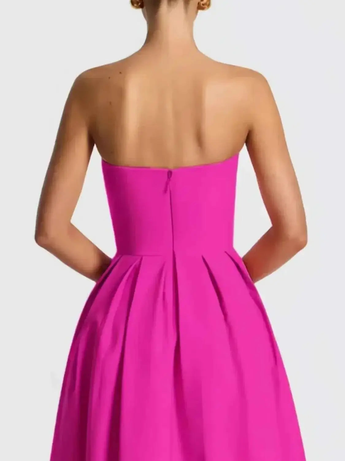 Solid Color Tube Dress Midi for Chic and Stylish Looks
