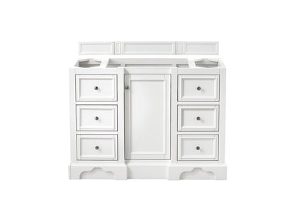 De Soto 48" Single Vanity Cabinet, Bright White
