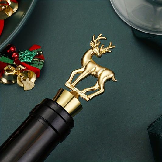 ElkShaped Stainless Steel Wine Bottle Stopper