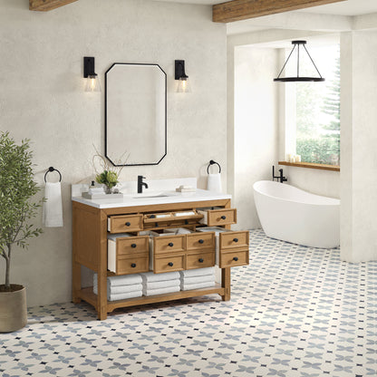 Malibu 48" Single Vanity, Amber Birch