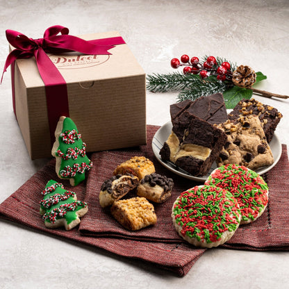 Classic Holiday Festive Kraft Box