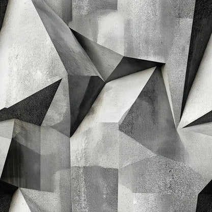 Urban Graphite Facets Mural