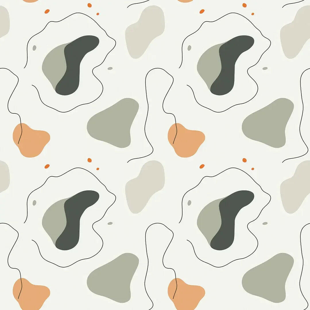 Calm Contours Earthy Abstract