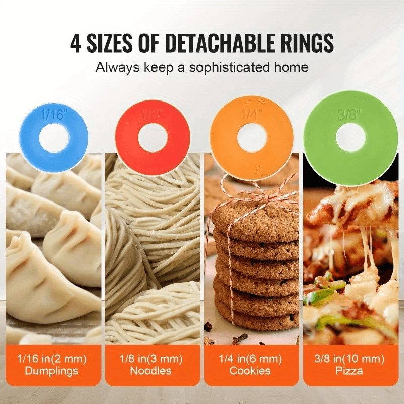 Adjustable Stainless Steel Rolling Pin – 43cm Dough & Fondant Roller with Thickness Rings for Baking & Cake Decorating