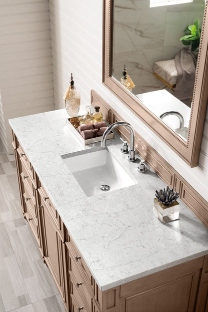 Bristol 60" Single Vanity Cabinet, Bright White