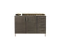 Metropolitan 48" Single Vanity Cabinet, Silver Oak