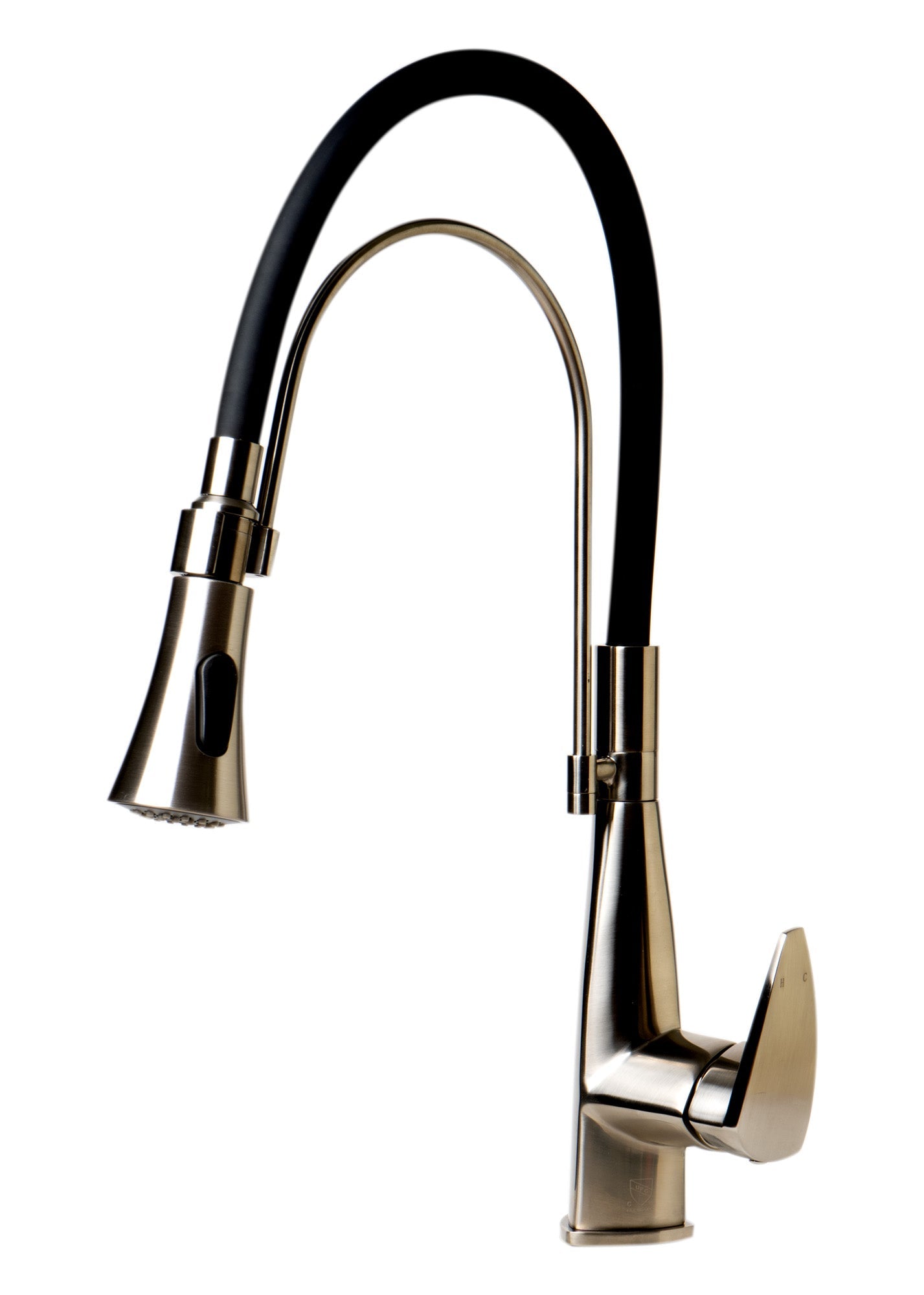 ALFI brand ABKF3001 Kitchen Faucet with Black Rubber Stem
