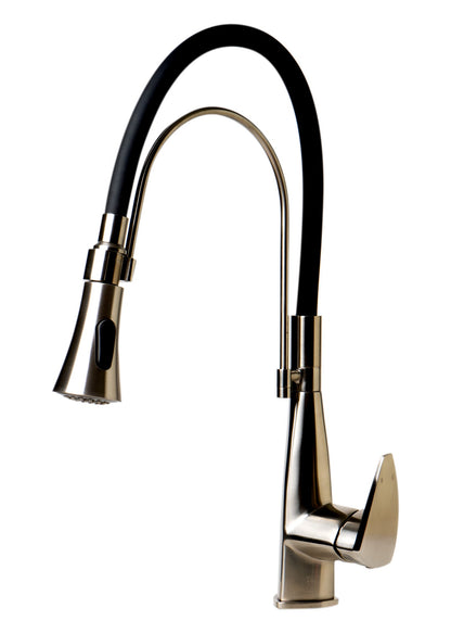 ALFI brand ABKF3001 Kitchen Faucet with Black Rubber Stem