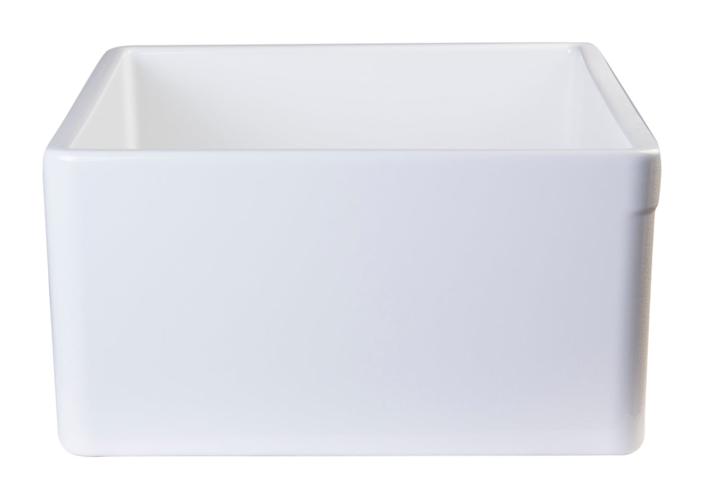 ALFI brand AB505 AB505-W White 26" Contemporary Smooth Apron Fireclay Farmhouse Kitchen Sink