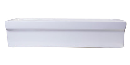 ALFI brand  AB36TR  36" White Above Mount Fireclay Bath Trough Sink