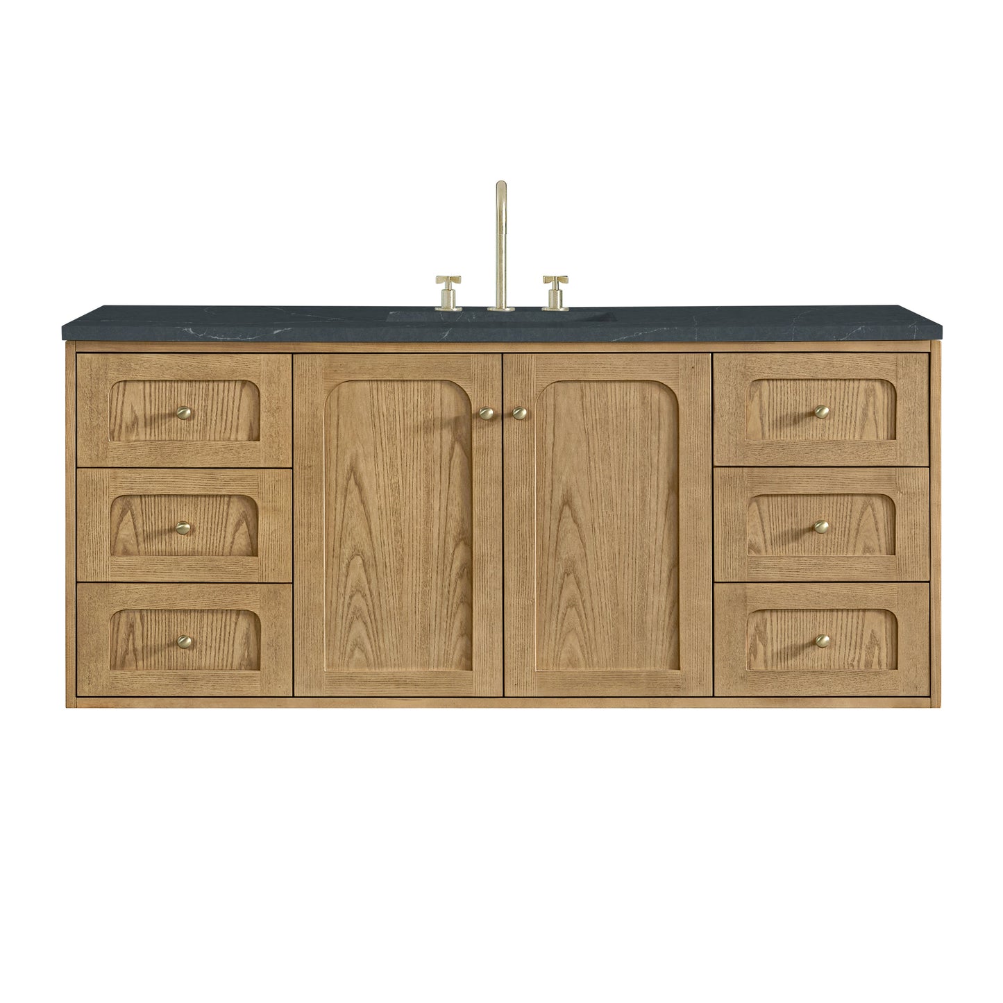 Laurent 60" Single Vanity, Light Natural Oak