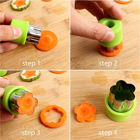 Multifunctional Stainless Steel Vegetable and Cookie Cutter Set