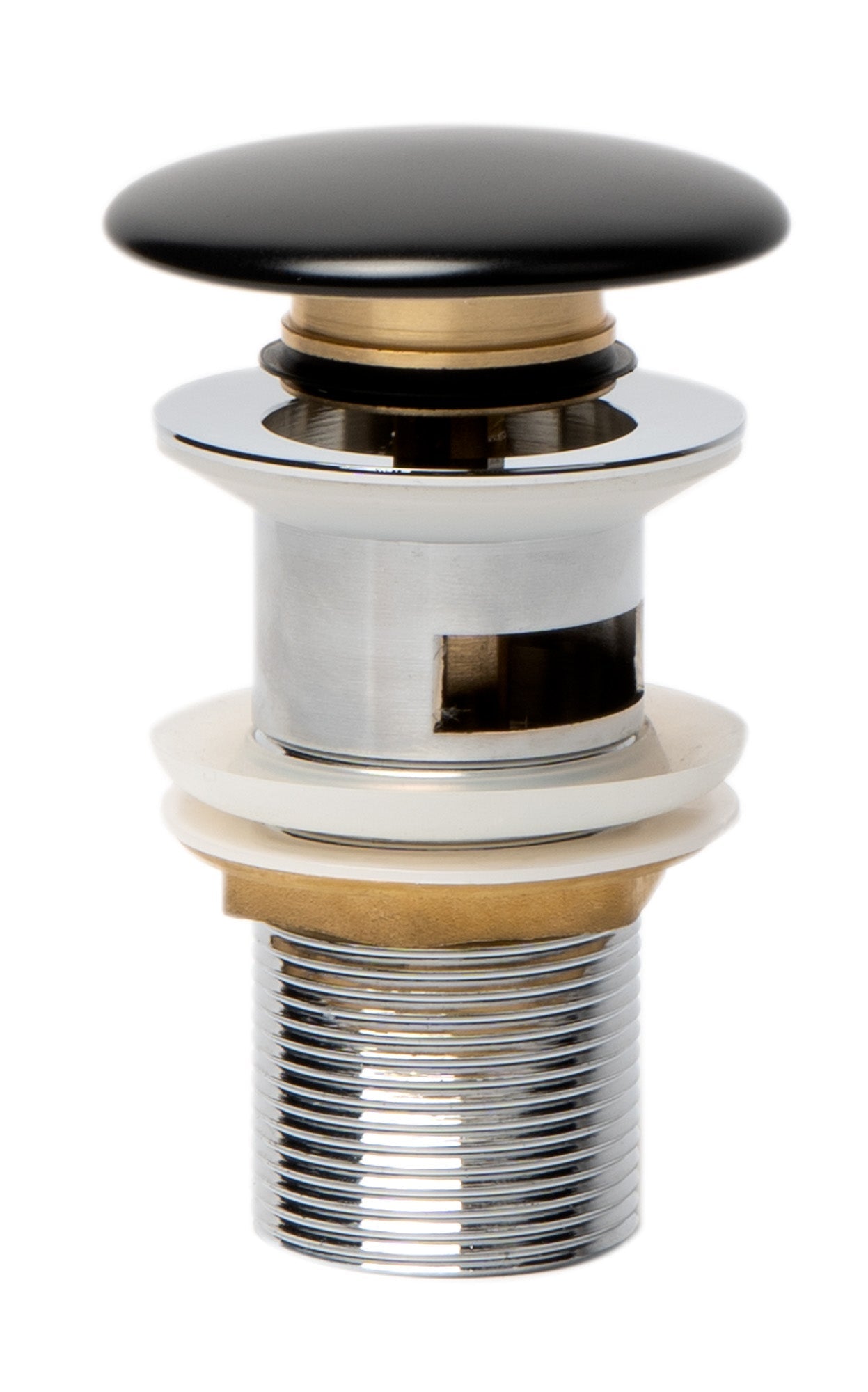 ALFI brand AB8056 Ceramic Mushroom Top Pop Up Drain for Sinks with Overflow