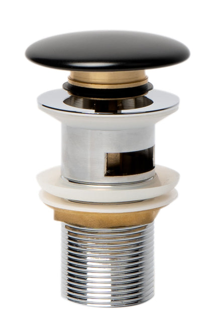 ALFI brand AB8056 Ceramic Mushroom Top Pop Up Drain for Sinks with Overflow