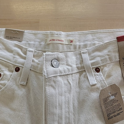 Levi's Size 31 Low Pro White Jeans