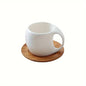 Elegant Ceramic Mug  Saucer Set Microwave Safe 7oz123oz