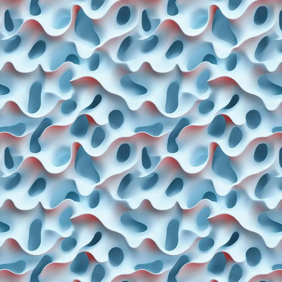 Ethereal Blue Coral Lattice