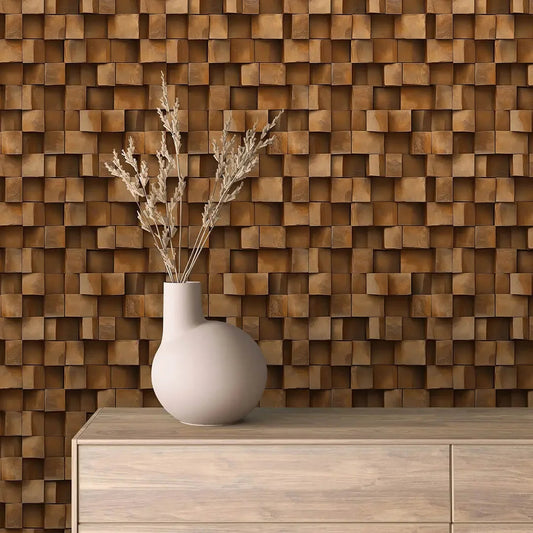 Artisan Wood Block Relief