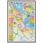 San Mateo County MLS Area Map - POSTER PRINTS