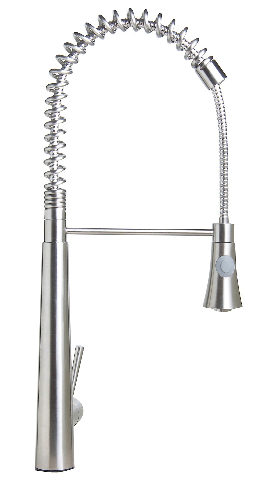 ALFI brand  AB2039S Solid Stainless Steel Commercial Spring Kitchen Faucet with Pull Down Shower Spray