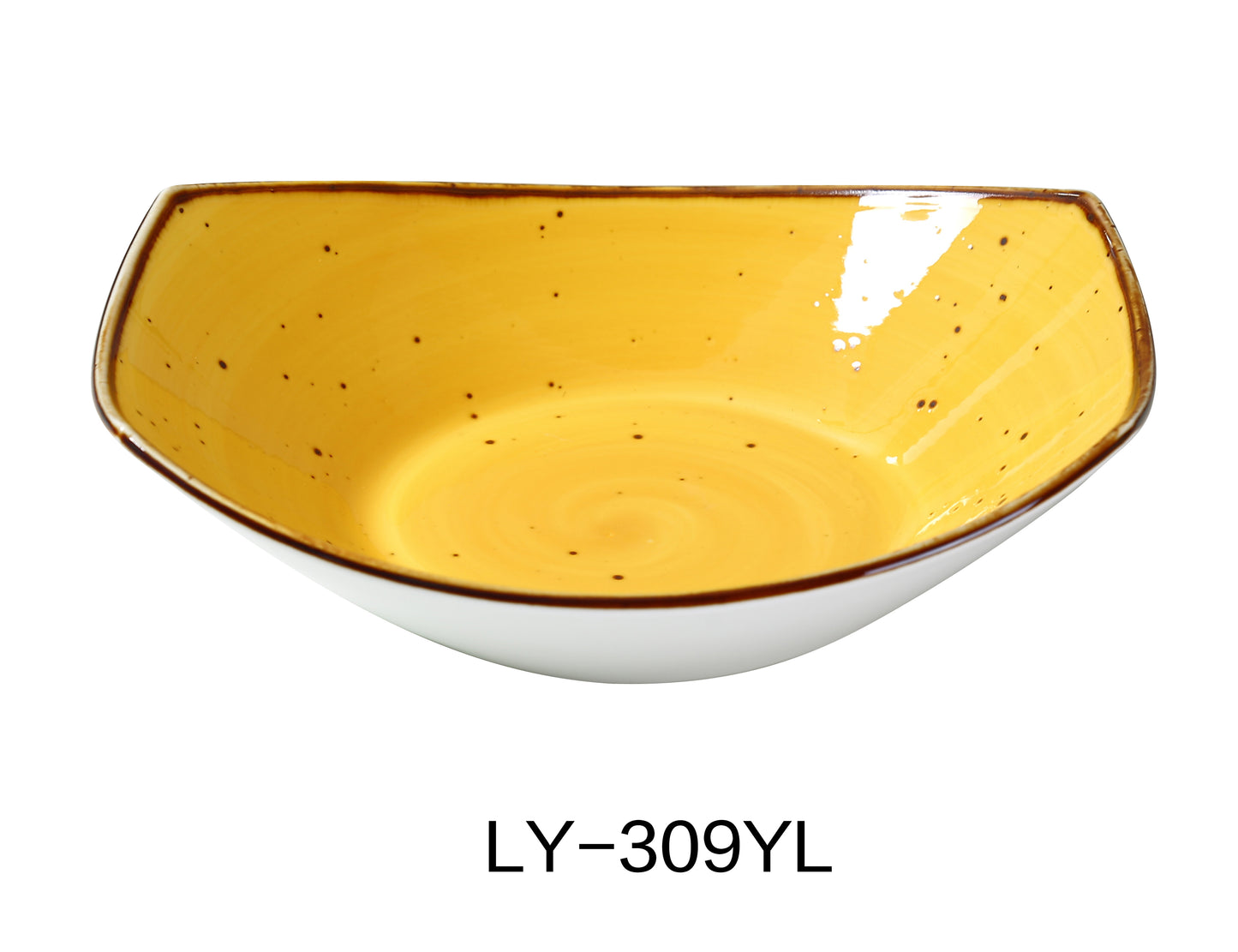Yanco LY-309YL Lyon 9" Pasta/Salad Plate 20 OZ