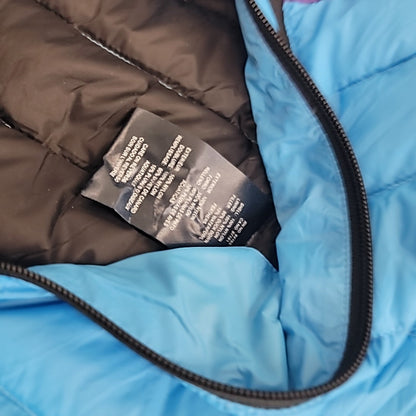 Club Room Size S Blue Pink Quilted Packable Puffer Jacket NWT