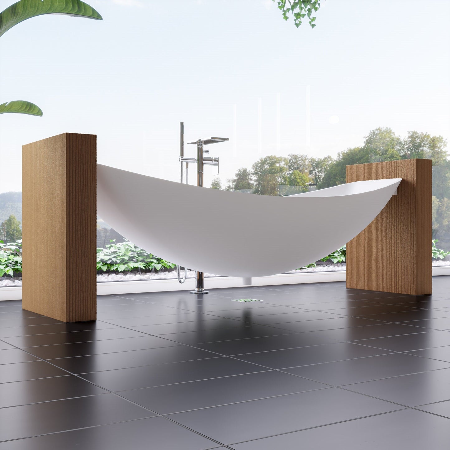 ALFI brand AB2875 Free Standing Floor Mounted Bath Tub Filler