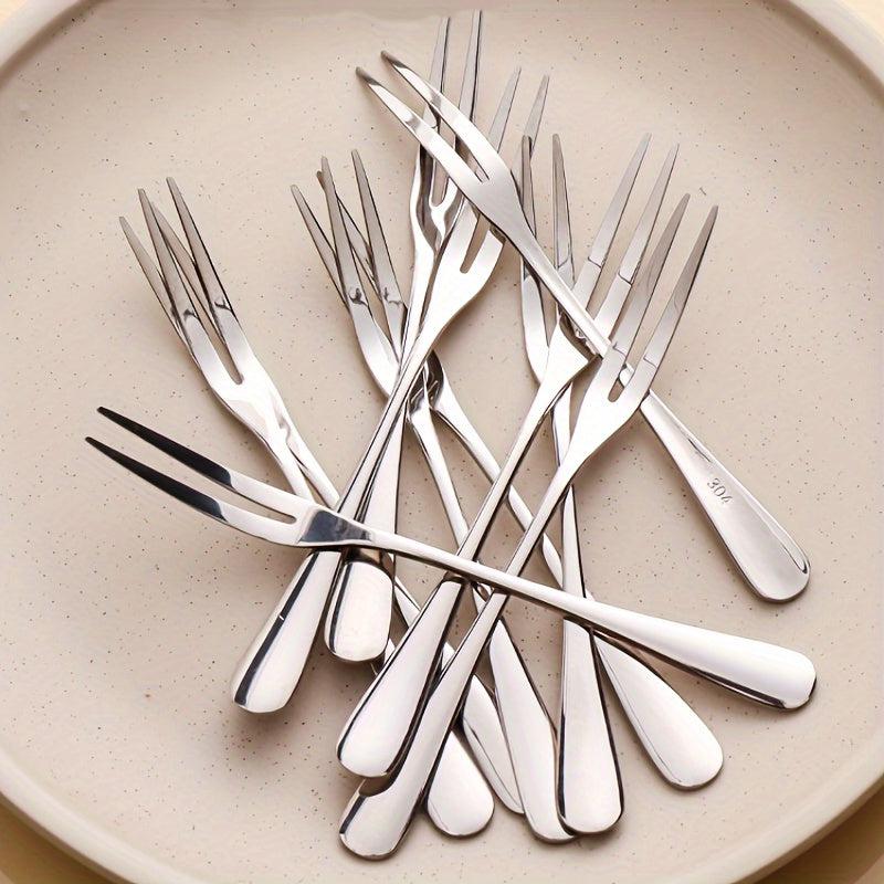 10Piece Stainless Steel Fork Set for Versatile Dining