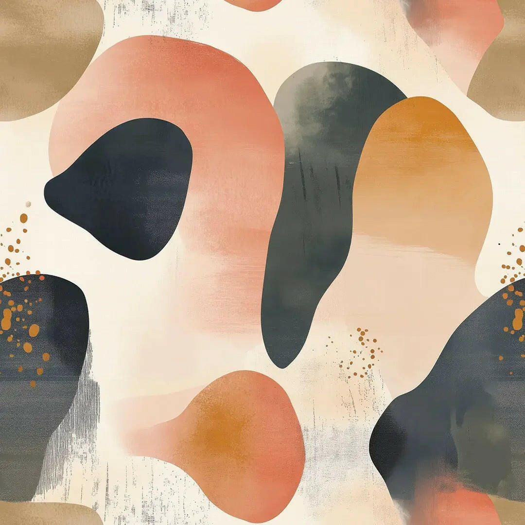 Canyon Dusk Organic Shapes Wallpaper