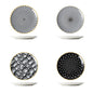Set of 4 Ceramic 8 Salad Plates  Microwave  Oven Safe